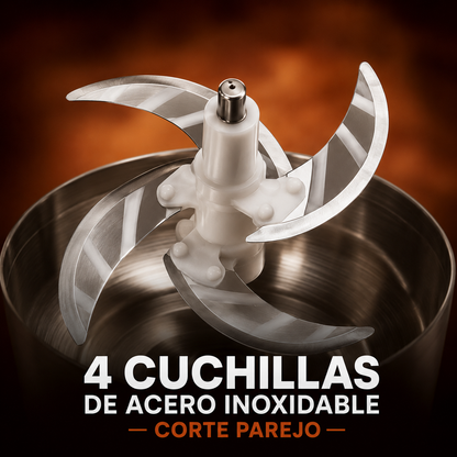 Molino Picador Eléctrico 2L — Acero Inoxidable