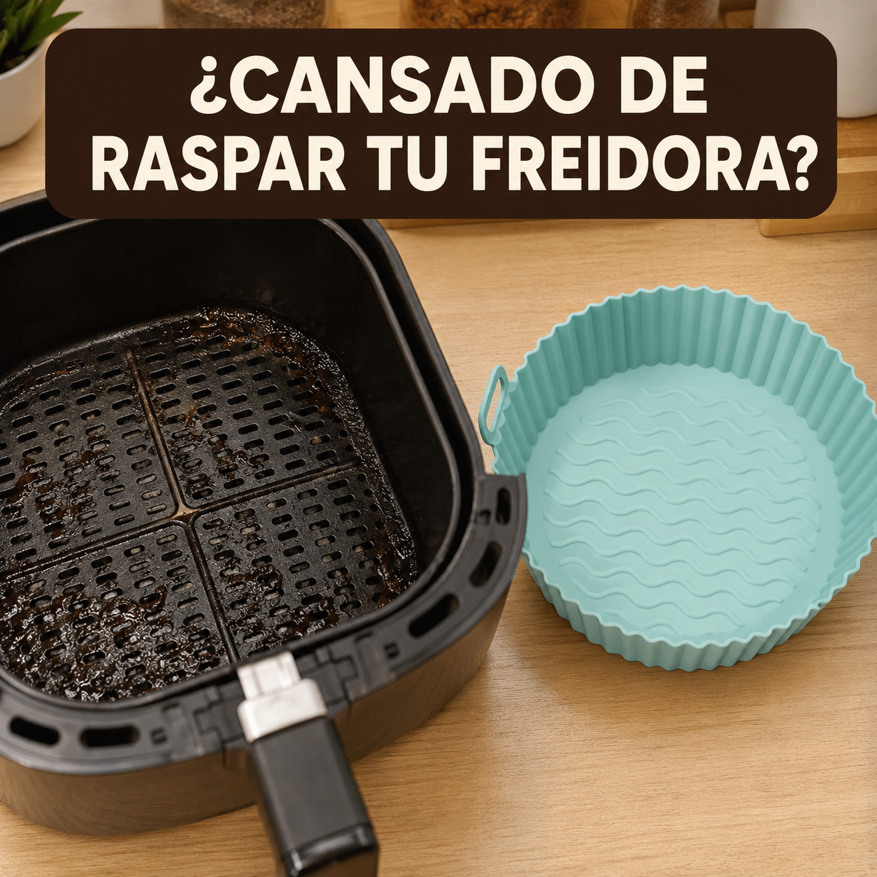 PROMO 6x1 Moldes Antiadherentes de Silicona para Freidora de Aire