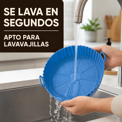 PROMO 6x1 Moldes Antiadherentes de Silicona para Freidora de Aire